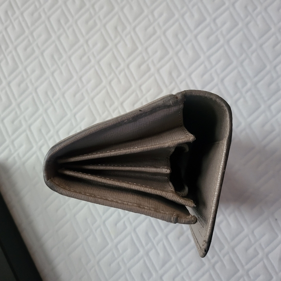 FURLA Babylon Continental Saffiano Leather Bifold Wallet Purs Grayt tope - Picture 10 of 12